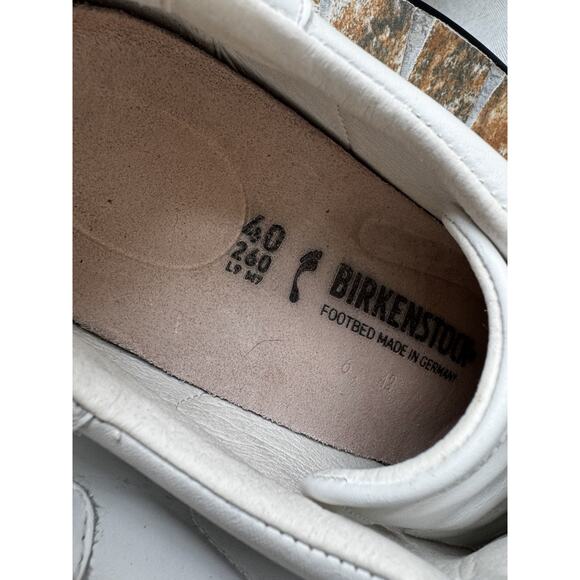 Birkenstock Bend Low Leather Sneakers White Size 40 (US W9/M7) Regular Fit - Picture 8 of 10